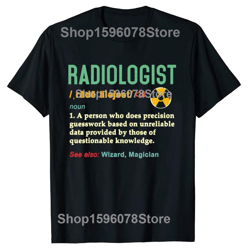 Novelty Radiology Tech Retro Definition Rad Technologist T Shirts Graphic Cotton Streetwear Short Sleeve Birthday Gifts Tshirt