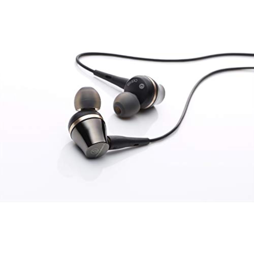 Audio-Technica ATH-CKR100 Earphones, Wired Canal Type, Hi-Res, Hi-Res Sound Source Compatible, So...
