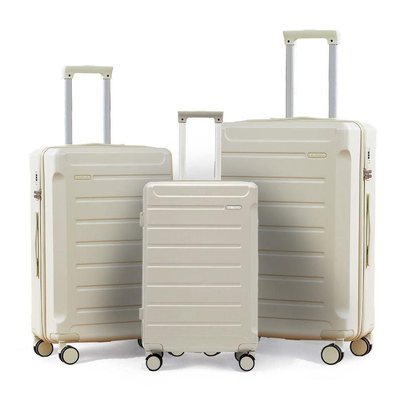Sturdy and Durable Three-Piece Luggage Set with Anti-Collision Corners: 20, 24, 28 Inch Sizes