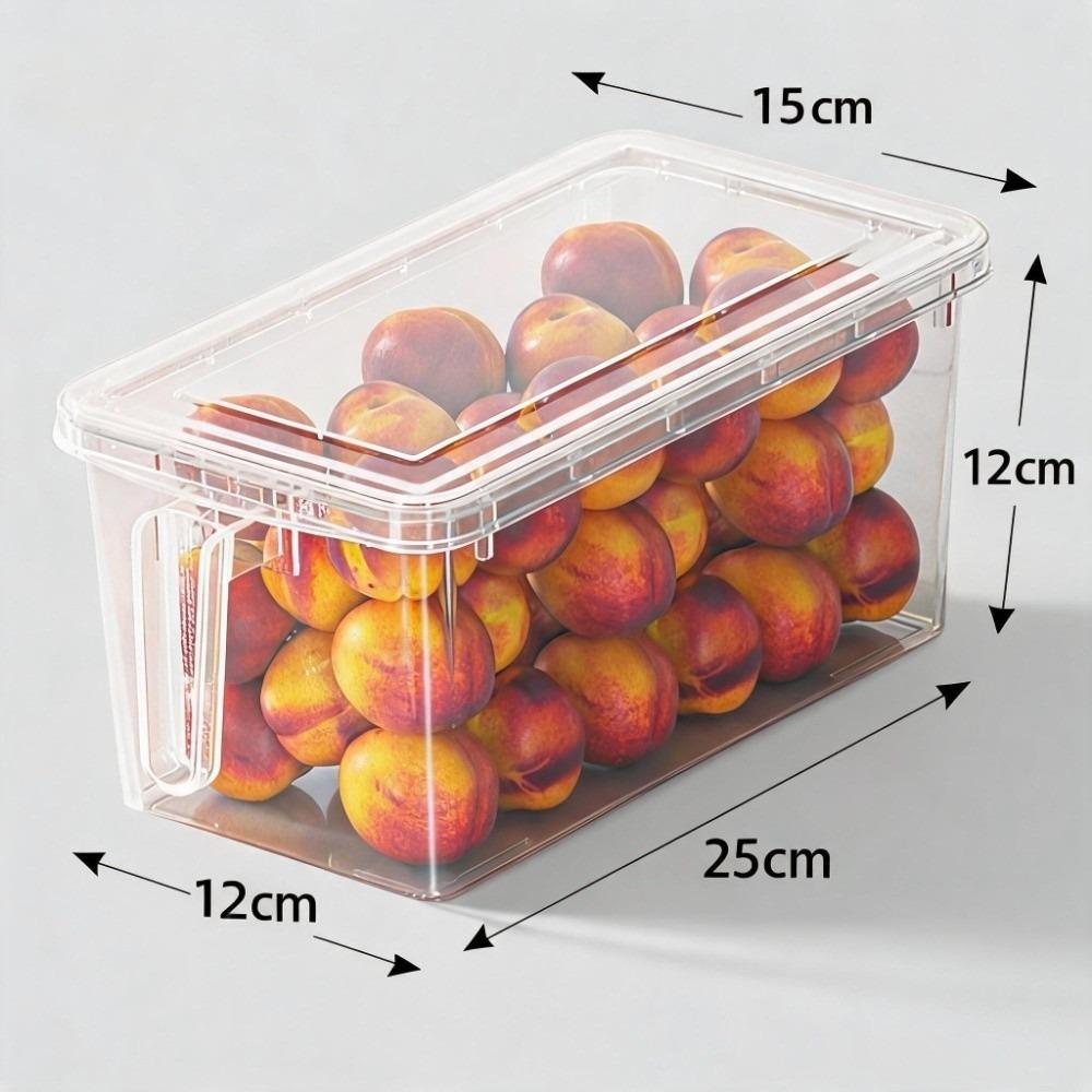 Stackable Fridge Organizer Large Capacity Freezer Storage Bin  Refrigerator Use