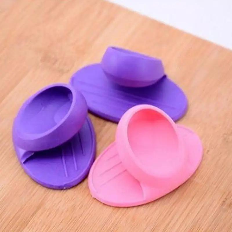 Kitchen Silicone Insulated Finger Cots Thickened High Temperature Resistant Anti-Scalding Gloves Microwave Oven Dishware Clips