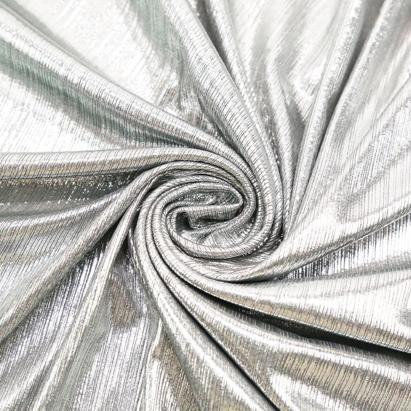 Sparkling Elastic Fabric for Dance Wear Costumes Dress Gilded Soft Stretch Fabric Background Decoration Clothing DIY Material