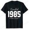 Unisex Unisex Tshirt Limited1985 Edition Graphic Tee Shirt Unisex Birthday Y2k Top Funny Vintage Fashion Unisex Oversized T Shirt Tops