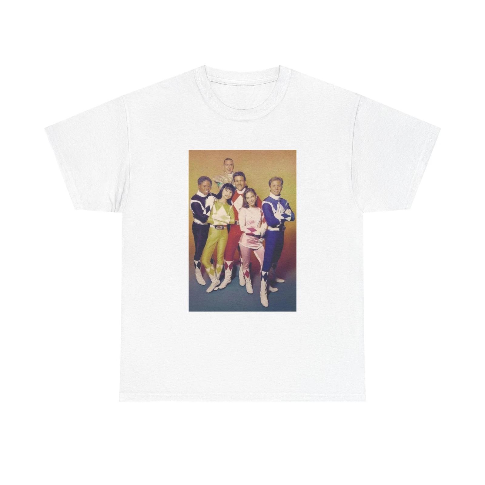 Men s and Women s T-shirts Power Rangers Cast XXL