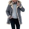 Men's Winter Thickened Hooded Suede Jacket, European American Street Style Outerwear for Cross-border