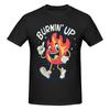 Unisex Burnin Up Trendy T Shirt Vintage Cotton Crewneck Tee Shirt