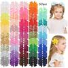 BABY BOWS 20/40/60PCS 2.3'' Grosgrain Ribbon Bows Hair Clips Set for Girl Random Color Bow Hairgripes Headwear Hair Accessories