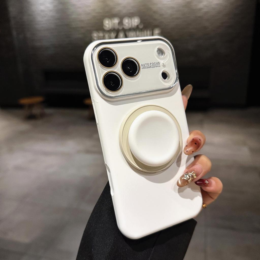 Magnetic Protective Case with Stand for iPhone 17 Pro Max - Apple 16 Liquid, Large Window, Candy Color