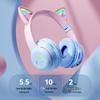 2025 Cat Ear Luminous Bluetooth Earphones with Long Battery Life & Stereo Sound