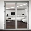 Sturdy Aluminum Alloy Barn Door Handle 2 Pack 7.9Inch Length Ergonomic Sliding Hardware for Kitchen Cabinets Closet