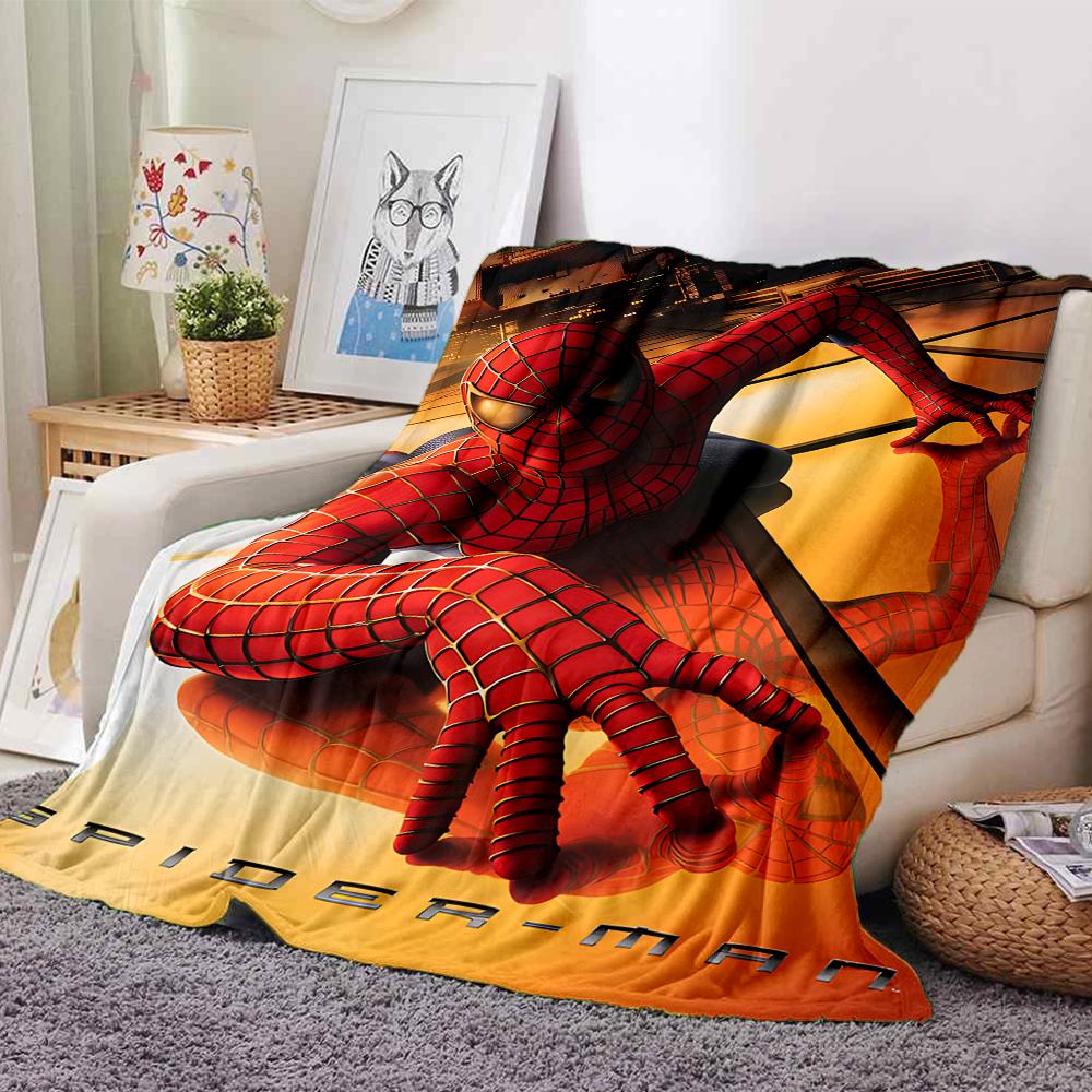 Spiderman Wonder Blanket Soft Throw Blanket For Home Bedroom Bed Sofa Travel Office Solid Christmas Blanket