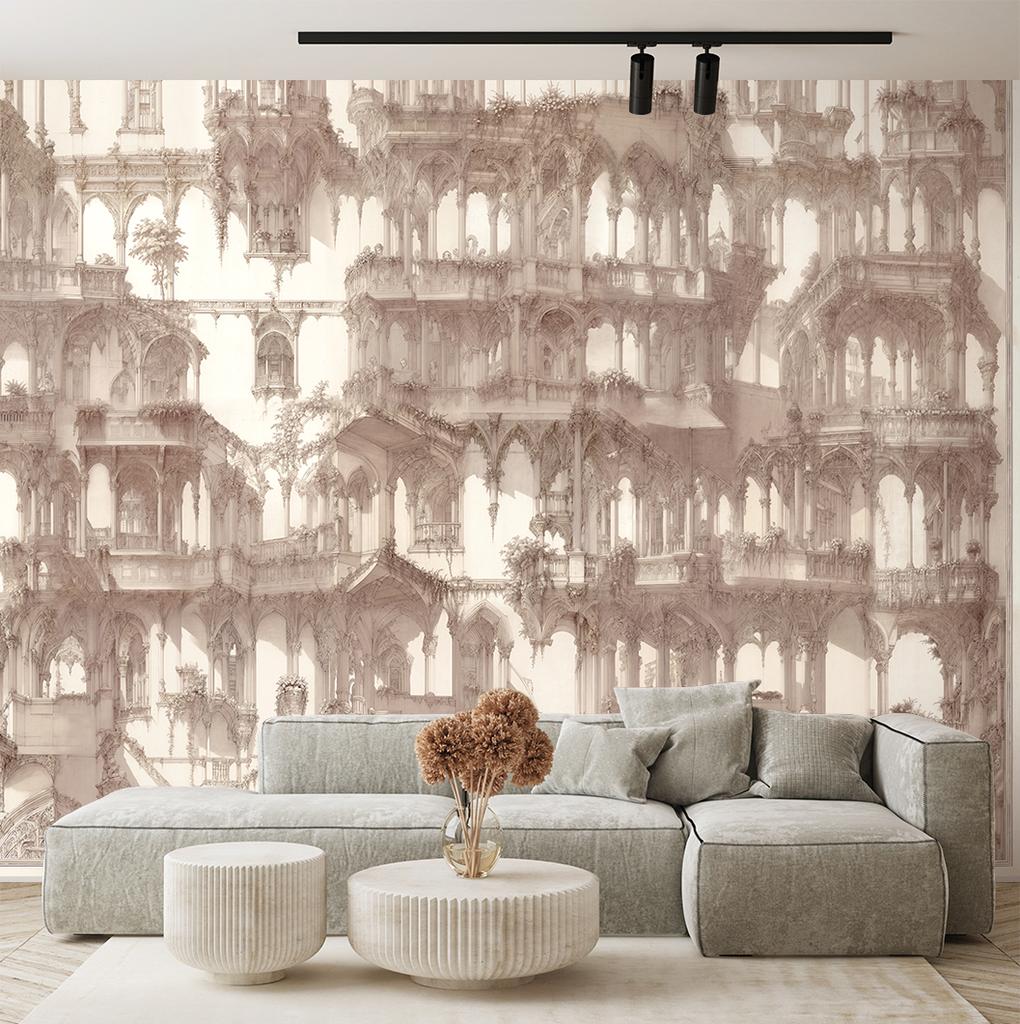 Tapeta Kolumny architektura abstrakcja