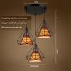 Oeny Industrial 3-Light Diamond Cage Pendant Lamp