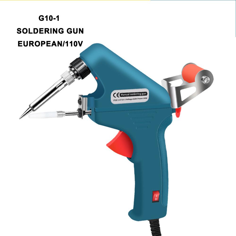 US/EU/CN 110V/220V 60W Electric Soldering Iron External Heating Manual Tin Soldering Gun Multifunctional Pointed Soldering Iron