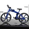 1:8 Mini Alloy Bicycle Model Diecast Metal Finger Racing Mountain Bike Folded Cycling Ornaments Collection For Children