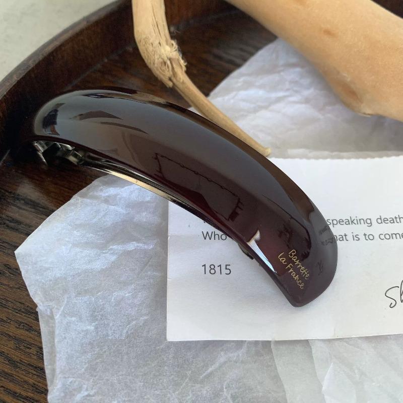 Milk Coffee Color Vintage Hair Clip Korean Spring Clip Ponytail Hodler Back of The Head Shark Clip Hair Styling Accessories New