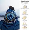 Manchester City Football Badge Print Blanket Camping Trip Soft And Comfortable Sheet Gift Digital Printing