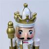 12 Inch Wooden Nutcracker Soldier King Figurine Christmas Decor for Shelve Table
