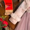 Winter 2025 Girls' Fleece-Lined Hanfu Dress: New Year Fairy Style, Traditional Children's Costume