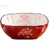 1pcs Creative Large Ceramic Bowl, Household Bowl, Japanese Tableware Set, Cute Animal Pattern, Underglaze Color Fruit Bowls