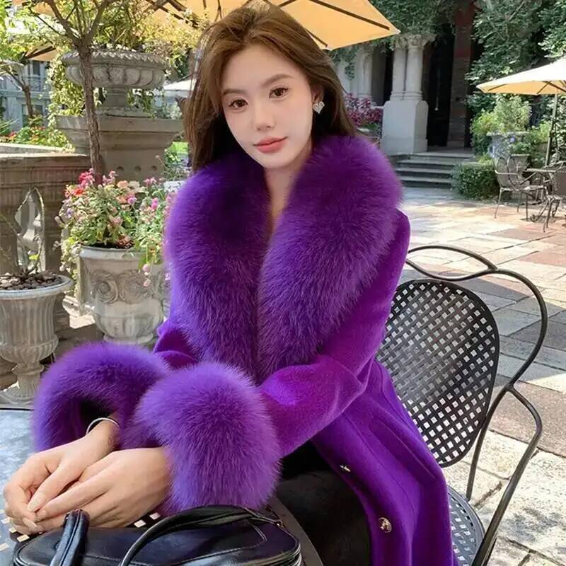 Natural Real Fox Fur Collar Cuff Set Winter Women Warm Scarf Genuine Fur Trimming For Parka Coat Hood Luxury Fluffy Decor Shawl