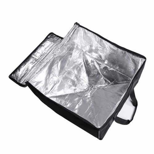 Cherrboll Eco Bag, Shopping Bag, Insulated, Thermal, Storage Bag, Lunch Bag, Large Capacity, Waterproof, Foldable, Fits 18-inch Pizzas, Delivery Only