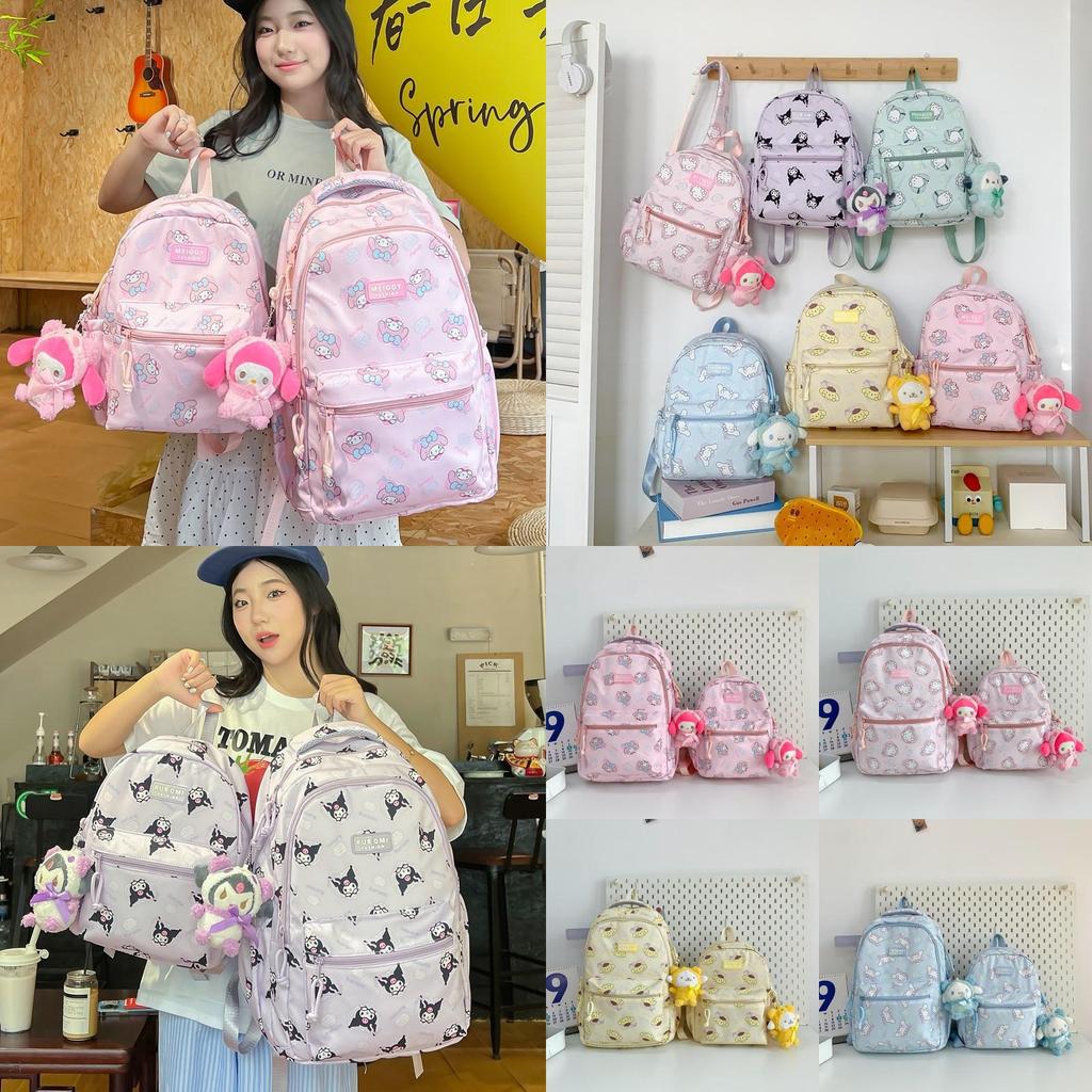 Anime Style Waterproof Nylon Backpack With Expansion For School College Students Special Characters Included