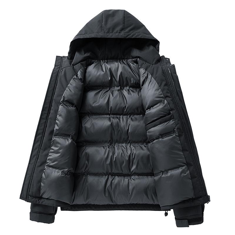 2025 Men's Plus Size Winter Windproof Cotton Jacket - Outdoor and Workwear