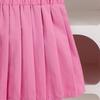 4-7Y Children's Clothing Love Bow Beige Top + Pink Pleated Skirt Set Kids Set Girl Gress