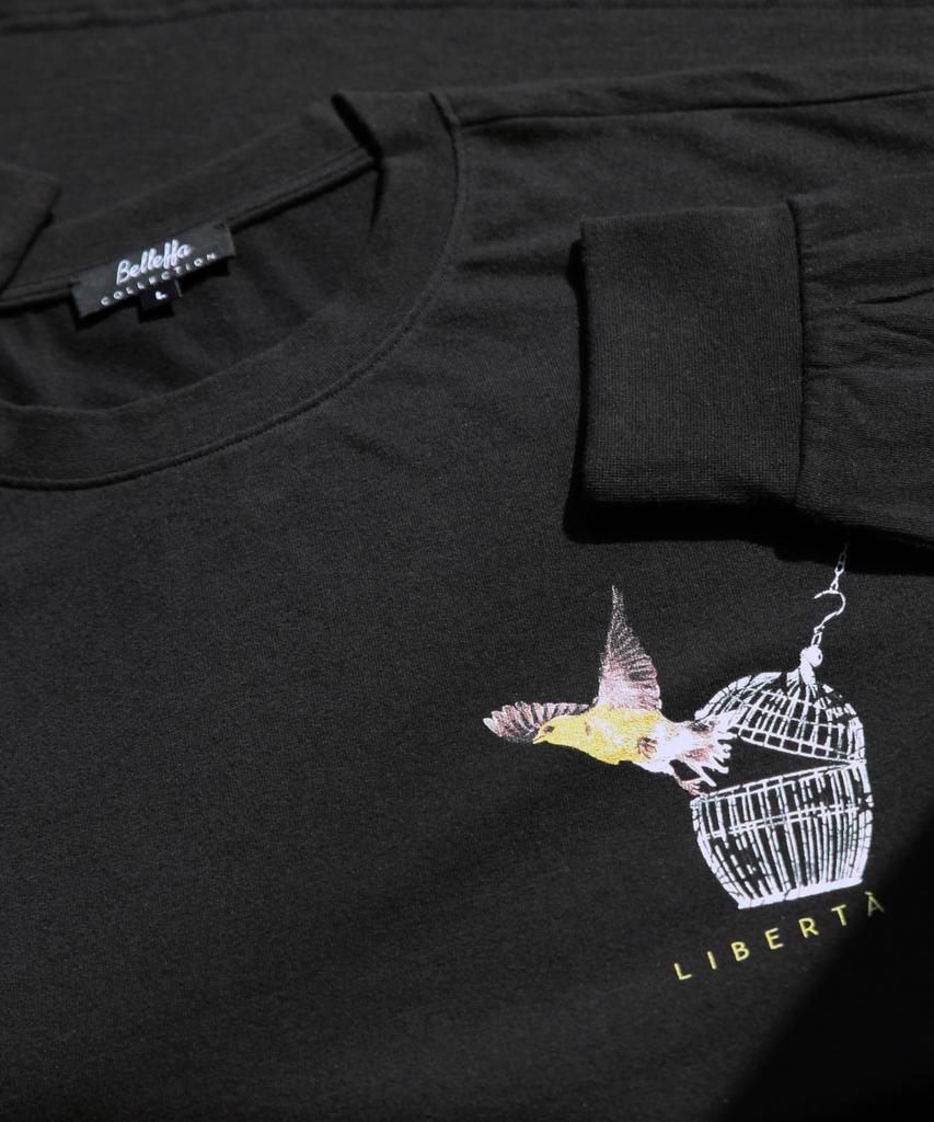 BELLEFFA Liberta (Freedom) Designer T-Shirt Long Sleeve T-Shirt