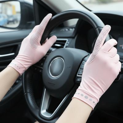 Thin Ice Silk Gloves Non Slip Cycling Gloves Men Women UV Protection Gloves  Sports Cycling Driving