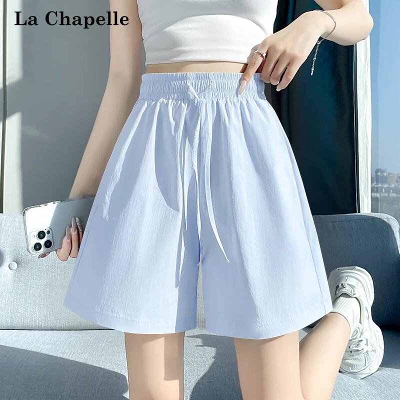 La Chapelle Women's Sun-Protective High-Waist Capri Shorts