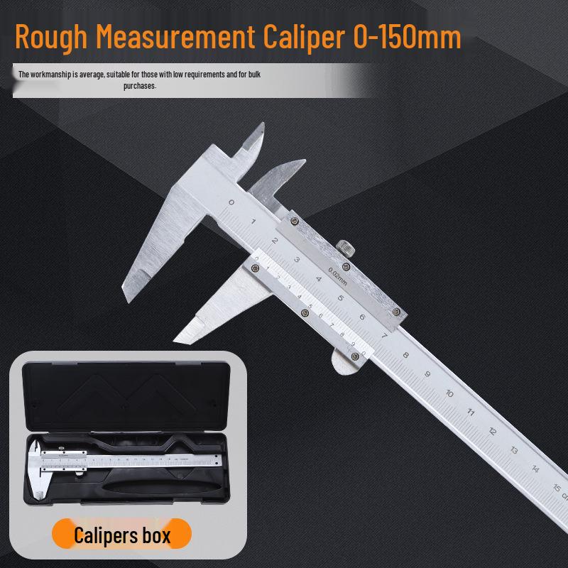 High-Precision Mini Vernier Caliper - Stainless Steel, 0-150/200/300/500/600/1000mm