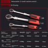 Dichuang Telescopic Ratchet Quick Wrench Set: Auto Release, 1/2" Large, 3/8" Medium, 1/4" Small Socket Repair Tool.