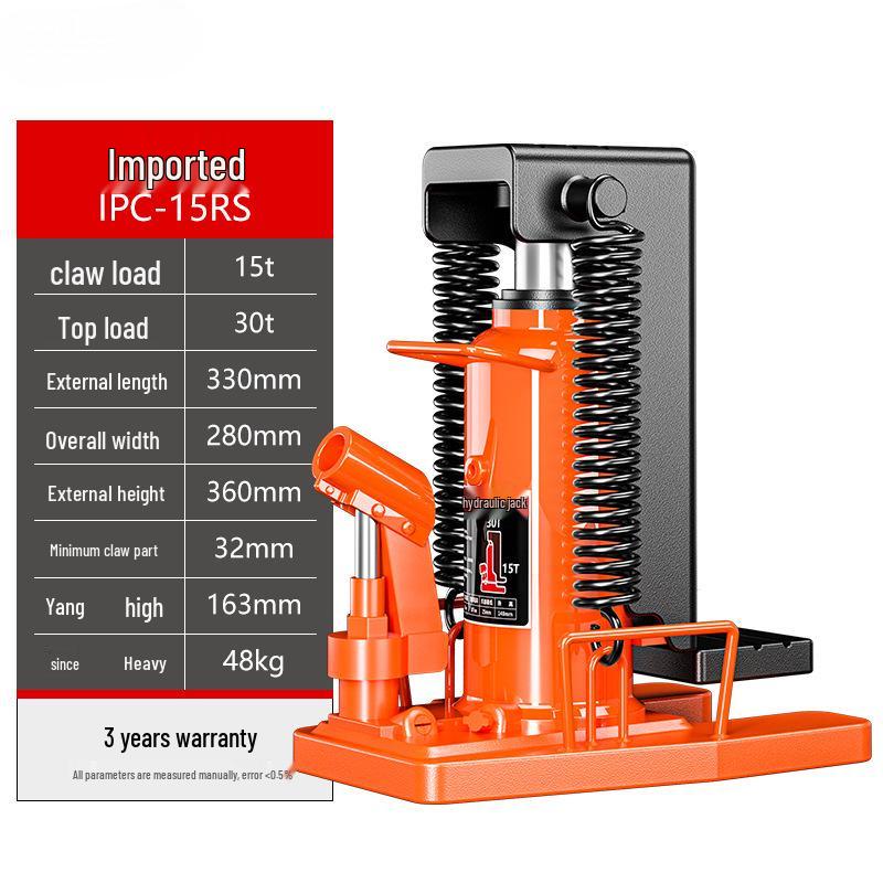 Heavy-Duty Hydraulic Claw Jack with Duckbill Lift, 5/10 Ton Capacity, Up To 30 Tons