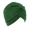 Damen Knotentwist Turban Atmungsaktive Glänzende Turbanmütze Muslimischer Indischer Hut Hautfreundlich Herbst Winter Kopfbedeckung Für Hijab