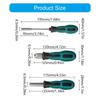 3Pieces 1/4Inch Hex Screwdriver Bit Holder Set Includes Quick Changes Handle Magnetic Holder and Direct Insertion Handle