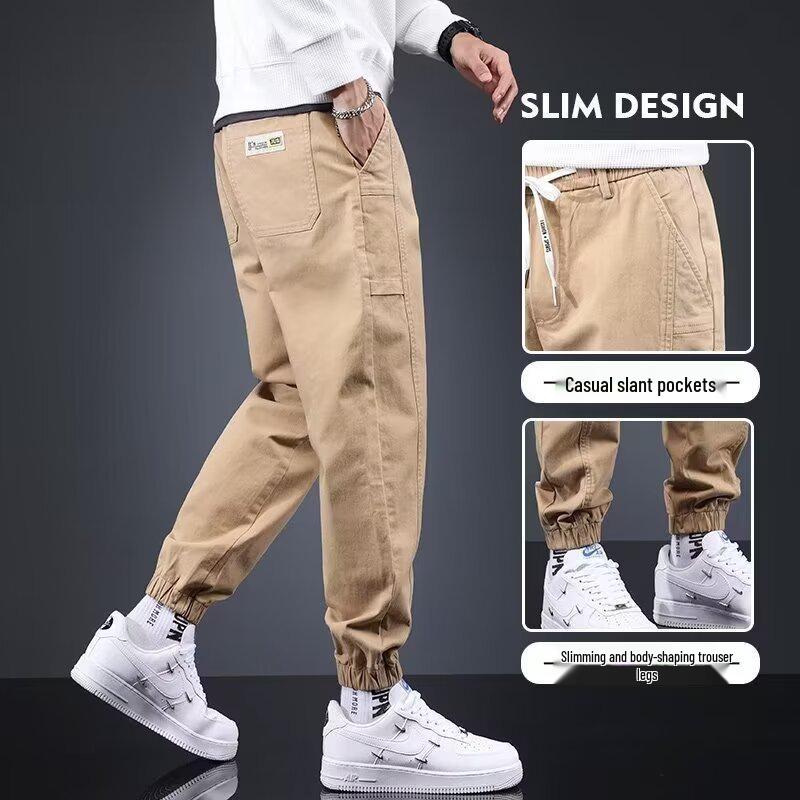 Vielseitige Herren-Freizeit-Jogginghose mit lockerem geradem Bein - 2025 Trendiger Hongkong-Stil