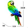 Handcrafted Parrot Figurine for Outdoor Display