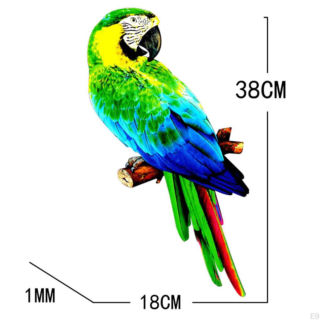Handcrafted Parrot Figurine for Outdoor Display