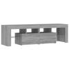 VidaXL TV Stand with LED Lights Sonoma Grey 140x36.5x40 Cm, TV Stand, Media Cabinet, Hi-Fi Cabinet, TV Unit, Unit 822642