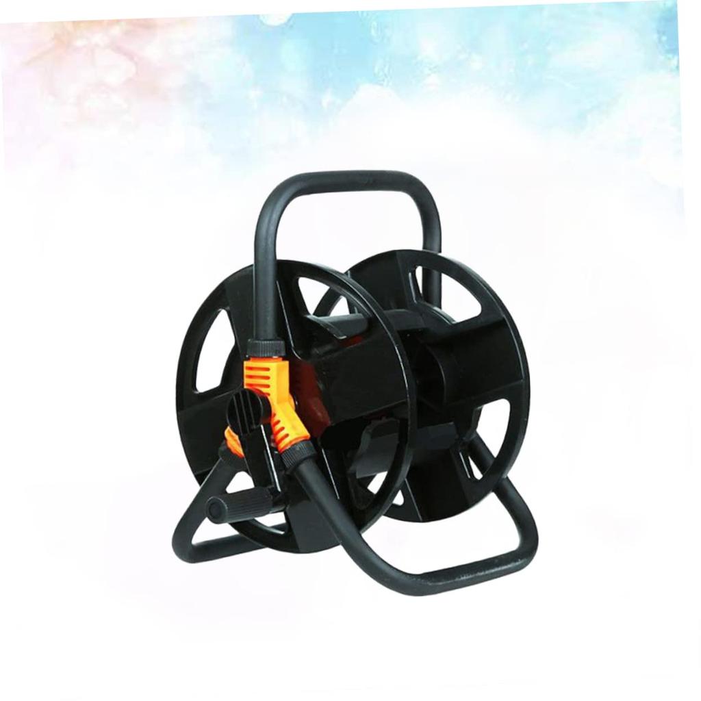 SUPVOX Stainless Steel Garden Hose Reel, 20M Capacity, Car Wash Hose Pipe Storage, Compact Design, Twist Prevention, Outdoor Watering Supplies