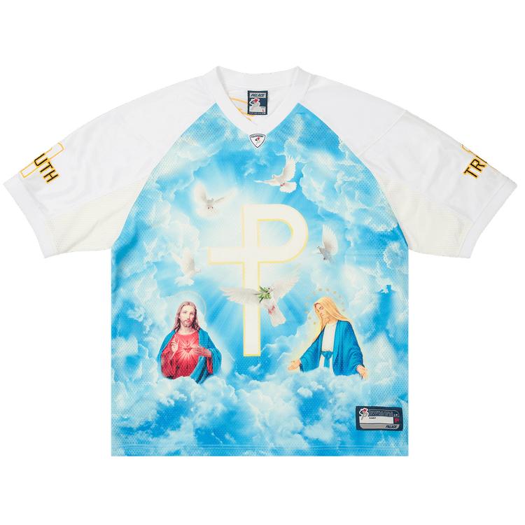 Palace 1 Truth Jersey White Unisex Tops P28ES077