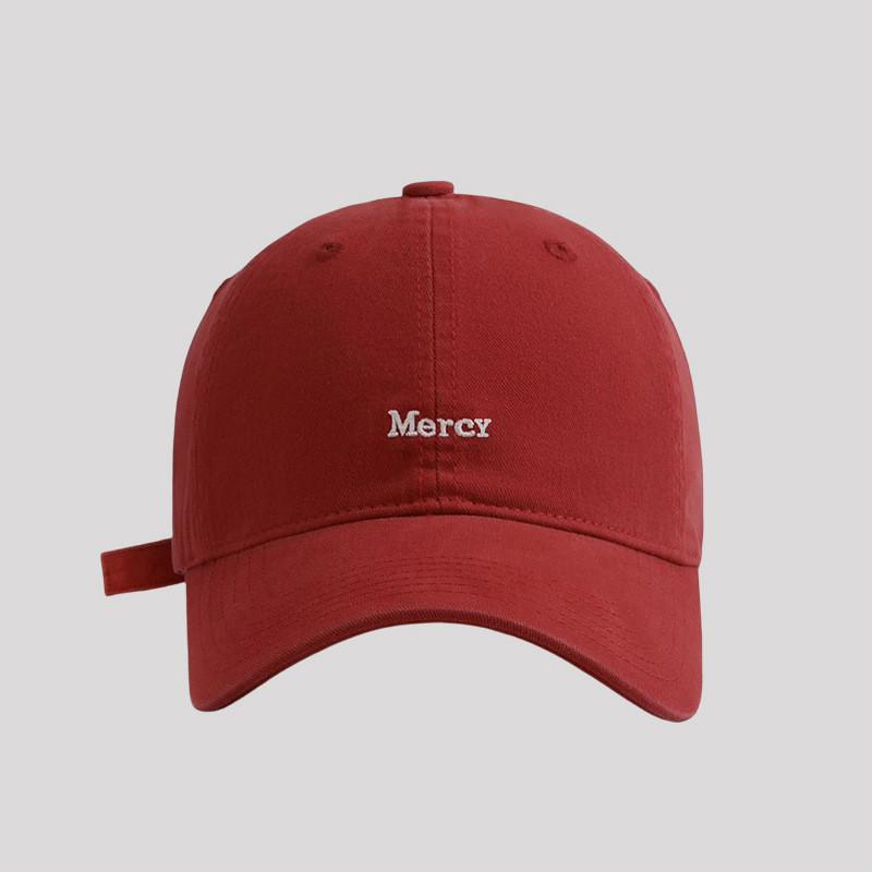 Embroidered Letter Baseball Cap With Wide Brim For Summer Sun Protection