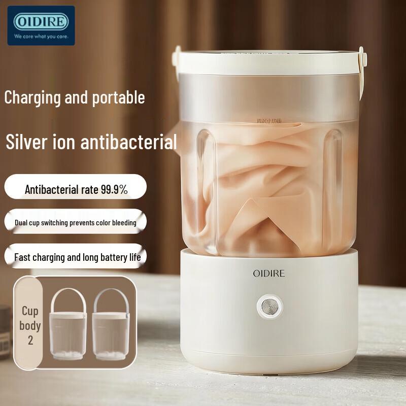 OIDIRE Mini Portable Dual-Tub Washer CN plug (adapter included)