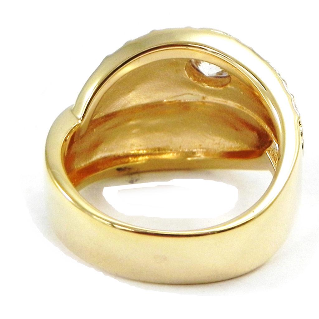 Ring Gold Plated 'Dreams' White
