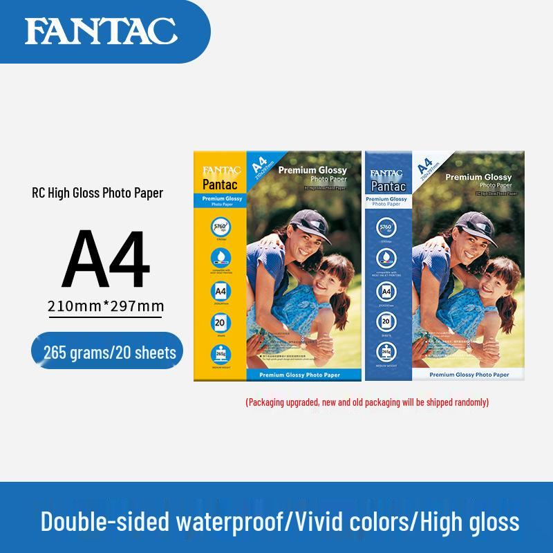 Pantec High Gloss Waterproof Photo Paper, 6"x5"x7", 210g, 4R, A4, Matte, Inkjet Compatible.