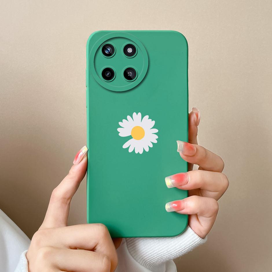 Für OPPO Realme 11 4G Handyhülle Niedliche Cartoons Stil Muster Flüssigsilikon Hülle Für Realme11 4G Stoßfest Populäre Hüllen