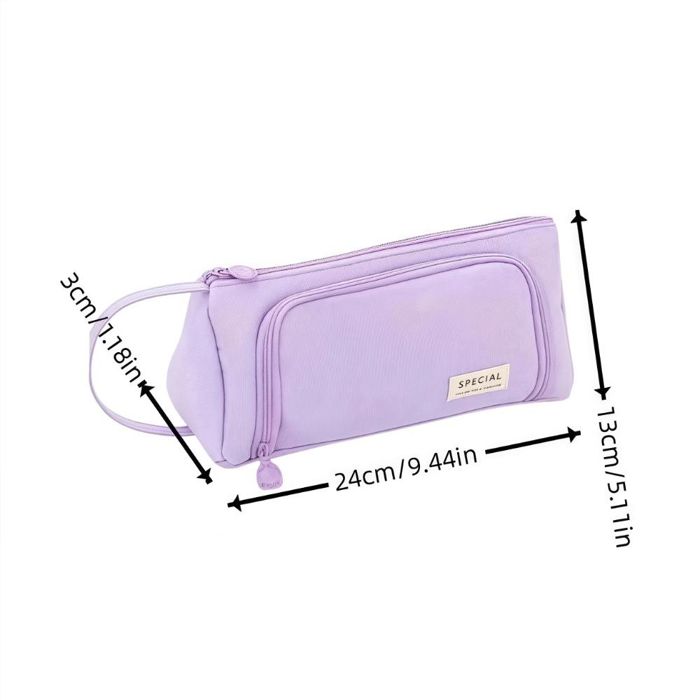 Large Capacity Pencil Storage Bag Portable Pen Box Stationery Pouch  School Office Supplies