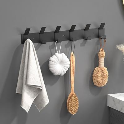 4 Adet Ağır Hizmet Tipi Paslanmaz Çelik Duvar Kancası Vida Montajı Yatak Odası Banyo Depolama Askısı Giysi Şapka Anahtarlar Havlu Fırça Çok İşlevli